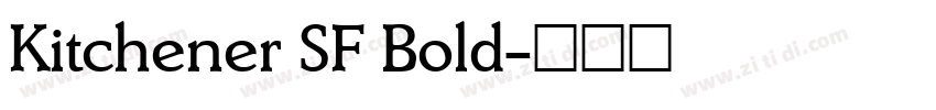 Kitchener SF Bold字体转换